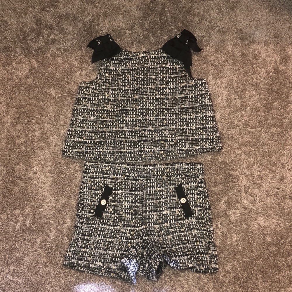 Janie and Jack Tweed Short set